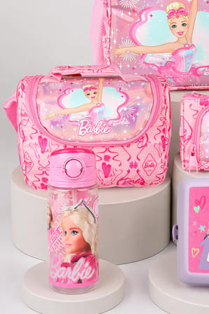 x Dekomus Lisanslı Barbie Ballerina Magic Collection Okul,Termoslu Beslenme ve Kalem Çantası,Beslenme Kabı,Matara Seti