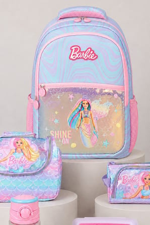 x Dekomus Lisanslı Barbie Deniz Kızı Collection Okul,Termoslu Beslenme ve Kalem Çantası,Beslenme Kabı,Matara Seti