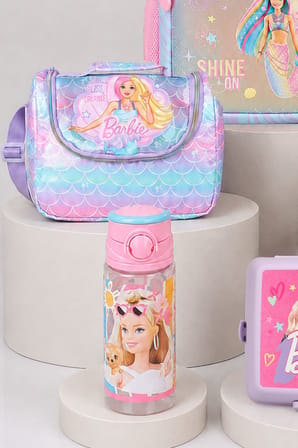 x Dekomus Lisanslı Barbie Deniz Kızı Collection Okul,Termoslu Beslenme ve Kalem Çantası,Beslenme Kabı,Matara Seti