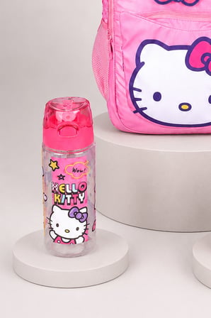  x Dekomus Lisanslı Hello Kitty Glitter Bow Collection Büyük Boy Okul Çantası,Beslenme Kabı ve Matara Seti