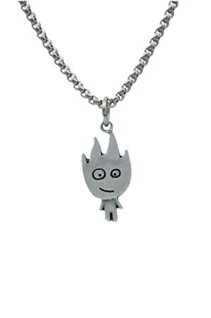 Minimal Ateş Örme Zincir Kolye - Gümüş Kaplama - Erkek Kadın Kolye - No:1526