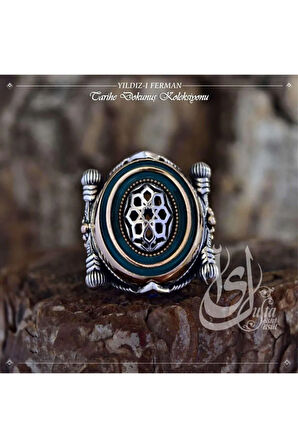 Islam Usta Tasarımı Yıldız'ı Ferman Gümüş Erkek Yüzük