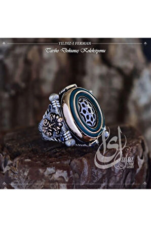 Islam Usta Tasarımı Yıldız'ı Ferman Gümüş Erkek Yüzük