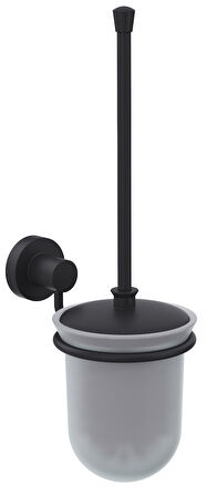 Line Bathroom MASTER TUVALET FIRÇALIK 128635 MAT SİYAH BUZLU CAM