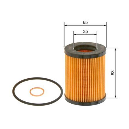 BMW 1.18i F20/F21 2012 - 2015 Bosch Yağ Filtresi