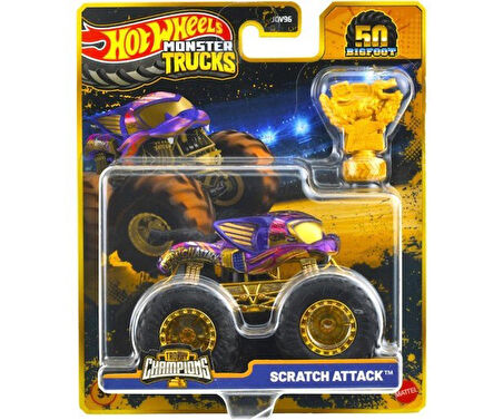 Monster Trucks Bigfoot Trophy Şampiyonları Scratch Attack JDW04