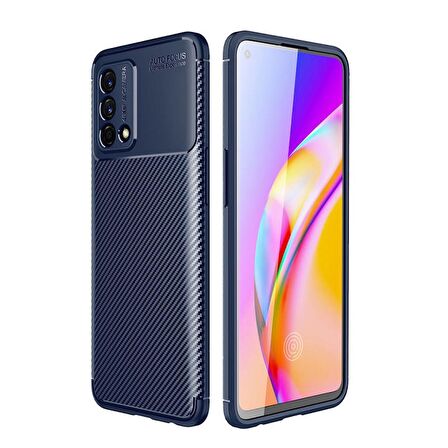 Smcase Oppo A74 Kılıf Negro Karbon Silikon  Nano Ekran Koruyucu