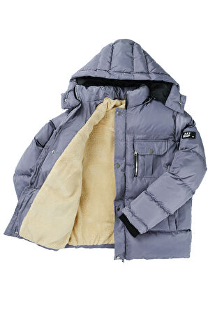 Erkek Çocuk  Çoçuk Kapüşonlu Şişme Mont KM.0041-Z