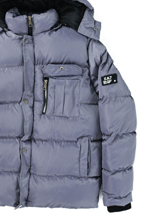 Erkek Çocuk  Çoçuk Kapüşonlu Şişme Mont KM.0041-Z