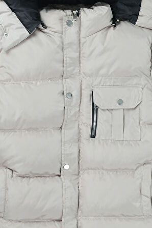 Erkek Çocuk  Çoçuk Kapüşonlu Şişme Mont KM.0041-Z