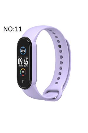 Xiaomi Mi Band 5-6 için Klasik Kordon Lila