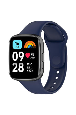 Xiaomi Redmi Watch 3 Active için Klasik Kordon Lacivert