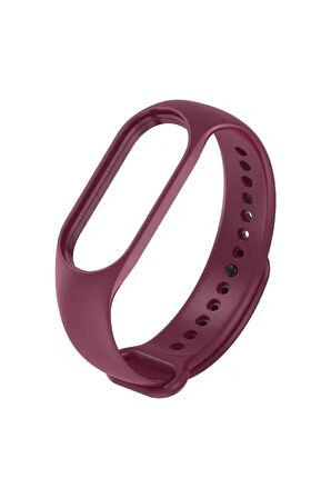 Xiaomi Mi Band 7 için için  Klasik Kordon Dumanlı Mor