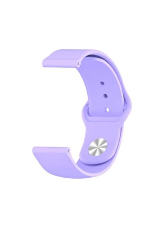 Honor Magic Watch 2 (42mm) 20mm için Klasik Silikon Kordon-11 Lila