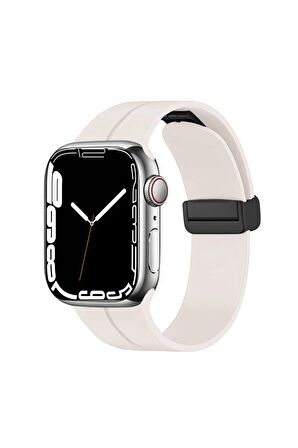 Apple Watch 38-40-41mm için Metal Tokalı Silikon kordon-84 Stone