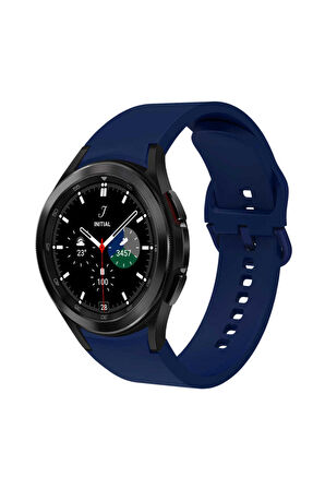 Galaxy Watch 4 Classic (42mm) 20mm için Silikon Kordon-50 Petrol