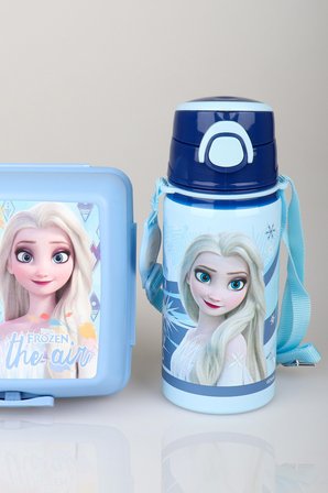 x Dekomus Lisanslı Elsa Frozen Ice Princess Collection 500 Ml Çelik Matara Ve Beslenme Kabı Seti