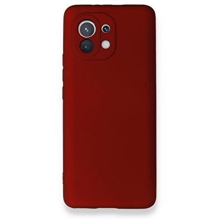 Smcase Xiaomi Mi 11 Lite Kılıf Kamera Korumalı Premier Silikon  Nano Ekran Koruyucu 
