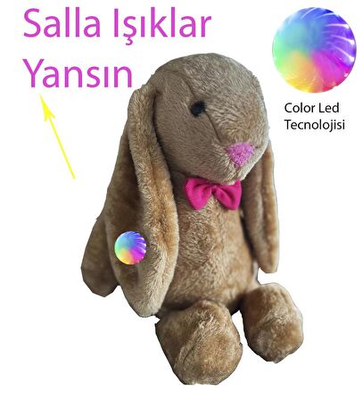 LED IŞIKLI, Uyku Arkadaşı Uzun Kulak Bunny Peluş Tavşan 65cm