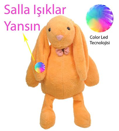 LED IŞIKLI, Uyku Arkadaşı Uzun Kulak Bunny Peluş Tavşan 65cm