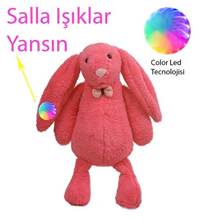 LED IŞIKLI, Uyku Arkadaşı Uzun Kulak Bunny Peluş Tavşan 65cm