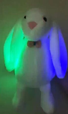 LED IŞIKLI, Uyku Arkadaşı Uzun Kulak Bunny Peluş Tavşan 65cm
