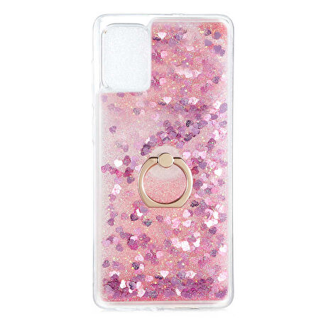 Smcase Samsung Galaxy A02s Kılıf Milce Sulu Yüzüklü Silikon