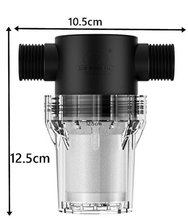 3/4 İnç GirişliDaire,bina,sayaç Girişi Su Filtresi yıkanır Filtre Su Deposu Filtresi Pislikten korur