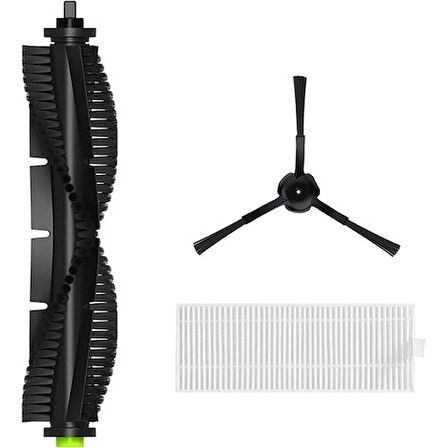 srfn ticaret 360 Vacuum Mop Cleaner S10 Uyumlu Ana Fırça-Yan Fırça-Hepa Filtre Seti
