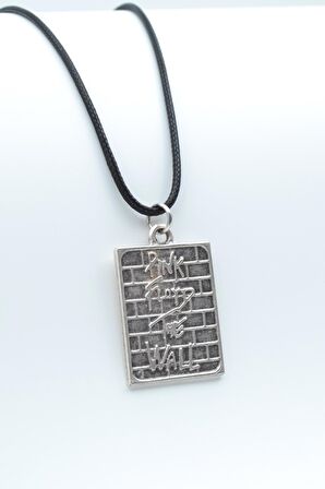 Pink Floyd The Wall Kolye Deri İp Kolye Gümüş Kaplama Erkek Kadın Kolye