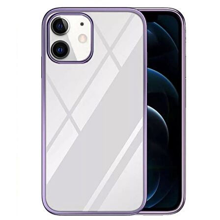 Smcase iPhone 11 Kılıf Tarex Pixel Plating Lazer Sert Rubber Silikon  Nano Ekran Koruyucu