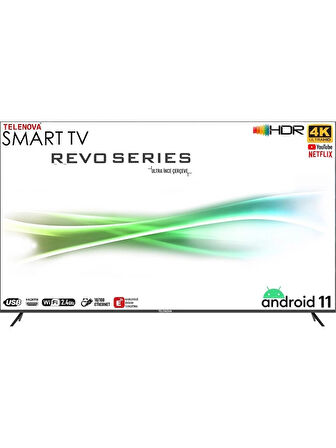 Telenova Revo 50FS1103 4K Ultra HD 50" 127 Ekran Uydu Alıcılı Android Smart LED TV