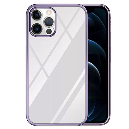 Smcase iPhone 12 Pro Kılıf Tarex Pixel Plating Lazer Sert Rubber Silikon  Nano Ekran Koruyucu