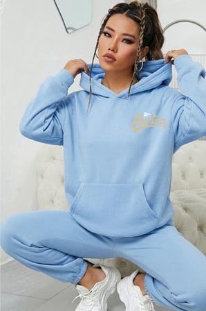 Unisex EMOTIONDAĞ Baskılı Oversize Kapüşonlu Sweatshirt