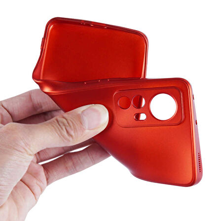 Gpack Xiaomi 12 Kılıf Kamera Korumalı Premier Mat Silikon  Full Ekran Koruyucu