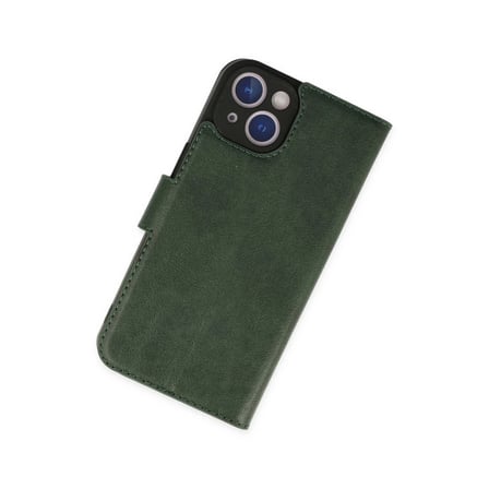 Apple iPhone 14 Plus Kılıf Trend S Plus Kapaklı Kılıf - Yeşil