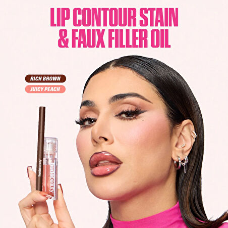 Huda Beauty Lip Contour Lip Stain - Dudak Kalemi Warm Brown