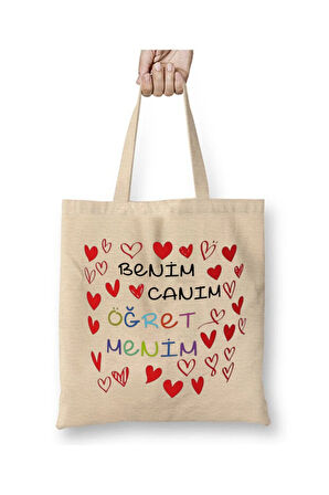 Benim Canım Öğretmenim - Öğretmenler Günü Bez Çanta Öğretmene Hediye