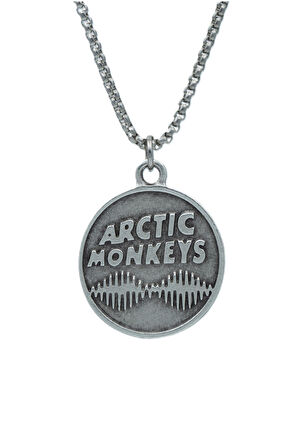 Arctic Monkeys Örme Zincir Kolye - Gümüş Kaplama - Erkek Kadın Kolye - No:1539