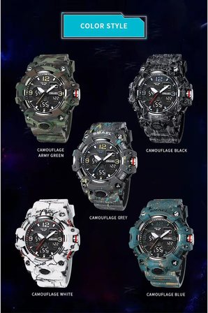 SMAEL DİJİTAL VE ANALOG ERKEK KOL SAATİ924926