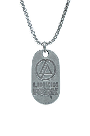 Linkin Park Örme Zincir Kolye - Gümüş Kaplama - Erkek Kadın Kolye - No:1540