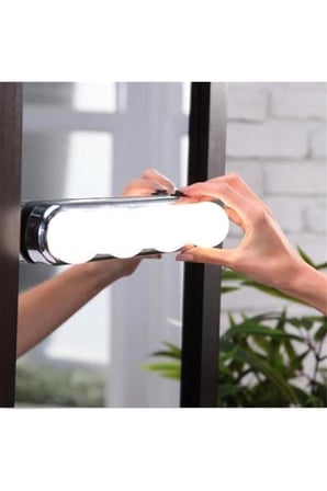 Taşınabilir 4 Led Ampul Parlak Stüdyo Makyaj Işığı Banyo Işığı