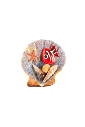 Doğal Vixilium Akvaryum Temalı Magnet