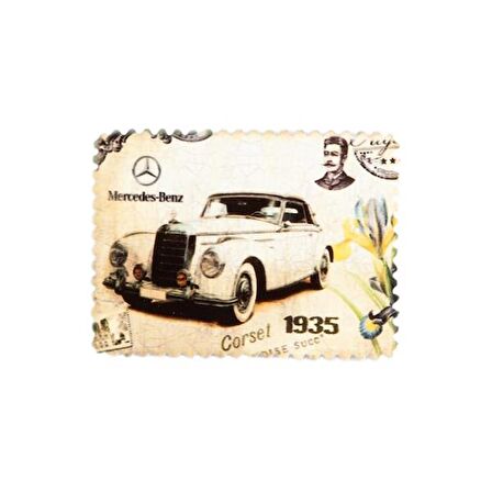 Buzdolabı Magneti 1935 Mercedes Klasik Otomobil