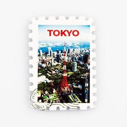 Japonya Tokyo Temalı Pul Magnet