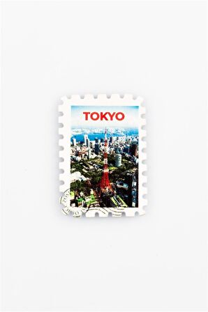 Japonya Tokyo Temalı Pul Magnet