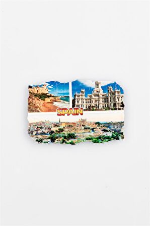 İspanya Temalı Fresco Magnet