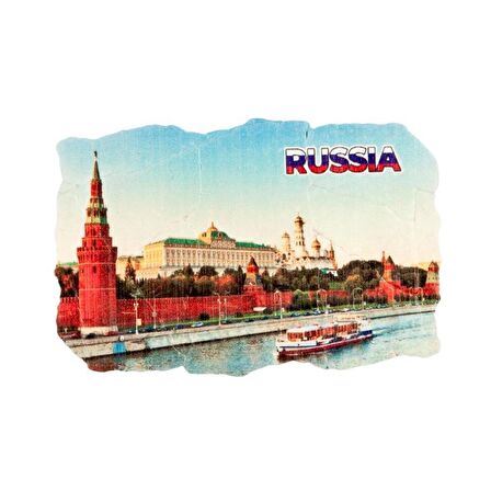 Rusya Kremlin Sarayı Fresco Magnet