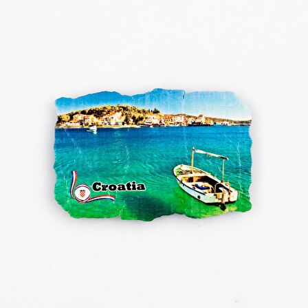 Hırvatistan Temalı Fresco Magnet