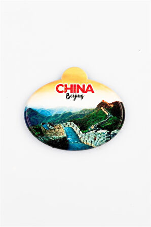 Çin Seddi Temalı Oval Magnet